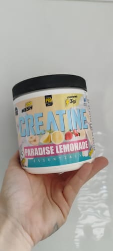 Customer photo review of Creatina PREMIUM Monohidrato de máxima pureza y calidad, sabor Lemon Paradise.