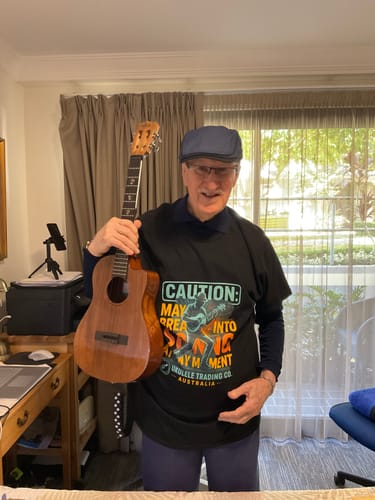 Customer photo review of Kala Australian Blackwood Electric Baritone Ukulele (KA-SAB-B-CE) – Limited Edition (Only Available in Australia)
