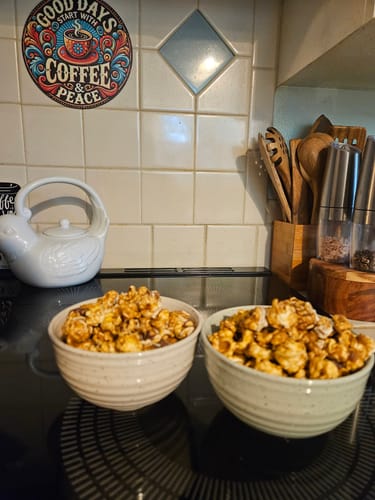 Customer photo review of Build Your Own Popcorn Tin | 2 Flavor