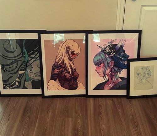 Customer photo review of HAZAMA 狭間 - Limited Edition Print