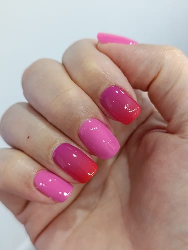 Customer photo review of UV Gel: Hot Ombré