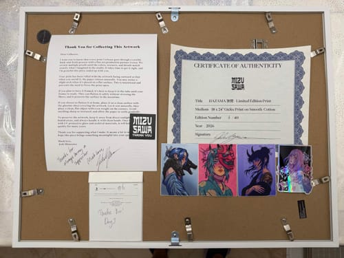 Customer photo review of HAZAMA 狭間 - Limited Edition Print