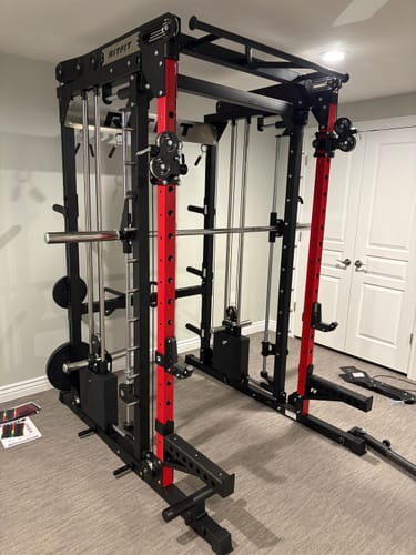Customer photo review of RitFit M2 Multi-Functional Modular Home Gym Smith Machine Tailored to All Fitness Levels