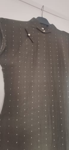 Customer photo review of Suya 素雅 Simple Elegance Republic of China Dotted Stripes Pure Cotton Short Sleeve Qipao