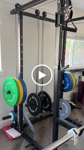 Customer video review of RitFit PPC03 Power Cage Home Gym Package with Adjustable Cable System