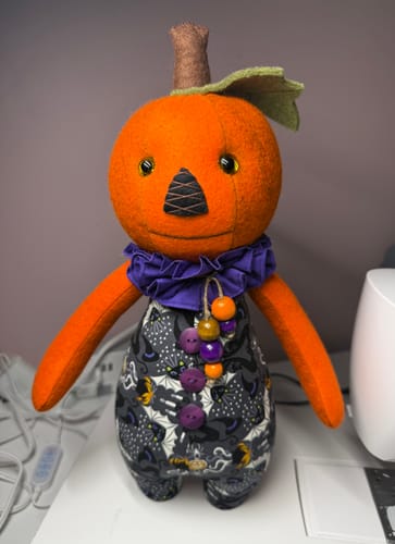Customer photo review of Pumpkin Cuddle Doll PDF Pattern