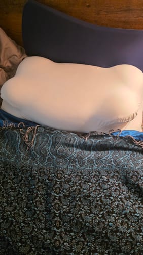 Customer photo review of Cloud Cooling Pillow Case