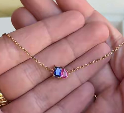 Customer photo review of Forever Duo Birthstone Bracelet