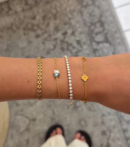 Customer photo review of Forever Duo Birthstone Bracelet