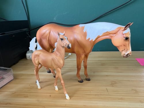Customer photo review of Ebony Shines and Charlize | Breyer Model Horse | 1872