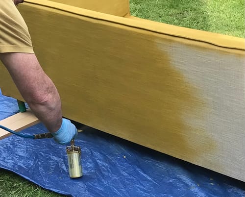 Customer photo review of Fabric Paint -- Mustard Yellow