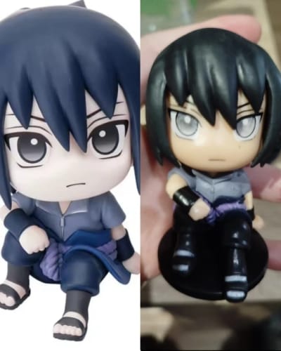 Customer photo review of 9cm Naruto Anime Figure Uzumaki Naruto Kakashi Uchiha Sasuke Itachi Cute Toys Q Figurals Action Figurine Model