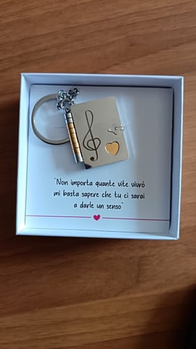 Customer photo review of Collana Libro con Dedica ✦ Amo Te