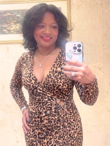 Customer photo review of Leopard Statement Dress