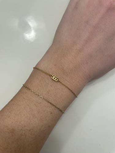 Customer photo review of Baby angel number necklace