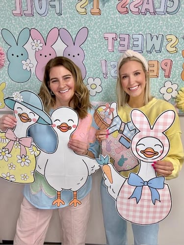 Customer photo review of Printable Spring Classroom Decor Bundle | Marshmallow Meadow