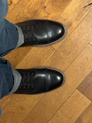 Customer photo review of CapToe Service Boot -luosjiet®boots - Black Xizang Yak Leather