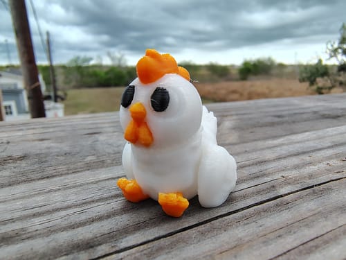 Customer photo review of Cloudy White PETG Filament 1.75mm 5kg