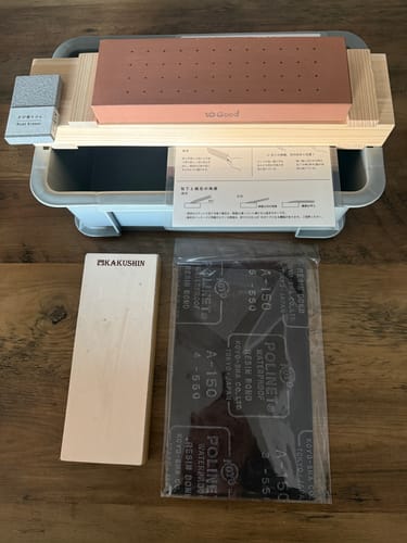 Customer photo review of Sharpening Station Basics 5-Piece Set (10 Good)