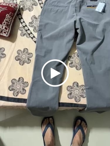 Customer video review of Grey Textured - Corduroy Pant