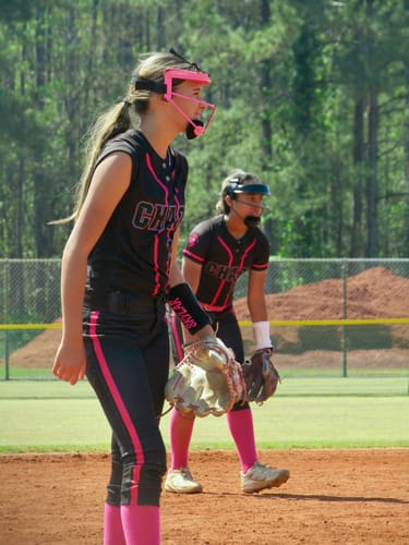 Customer photo review of NEO Softball Fielder's Mask