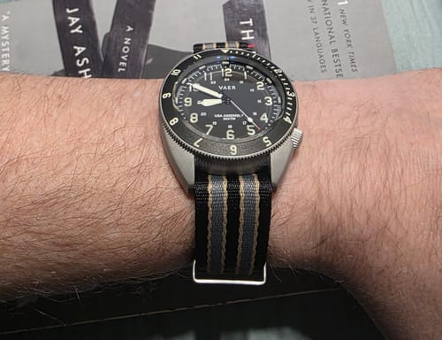 Customer photo review of NTTD Bond Nylon Watch Strap