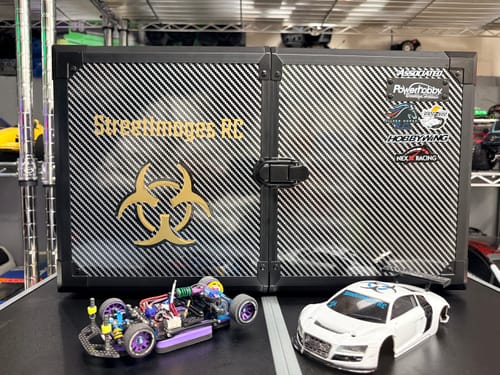 Customer photo review of Special Edition Silver Horse Purple Racing 2WD “JUD” Rear 11mm and 14mm Threaded Carbon-Fiber Reinforced EVO Wheels