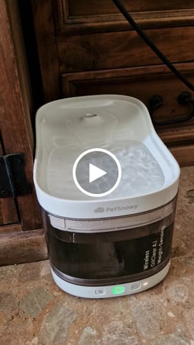 Customer video review of Wireless Weight-Sensing Pet Fountain