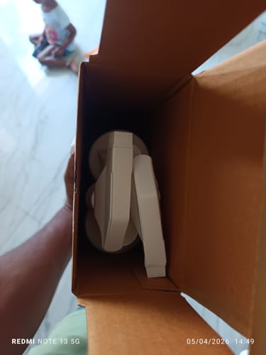 Customer's view inside the shipping box, showing the Hard Stain Spray and Limescale Descaler combo.