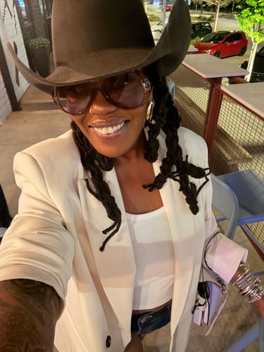 Customer photo review of ACT III Cattleman Hat - Chocolate Grey