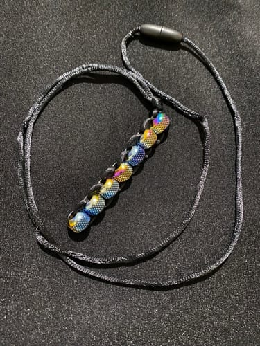 Customer photo review of NECKLACE - CRUNCHY Caterpillar