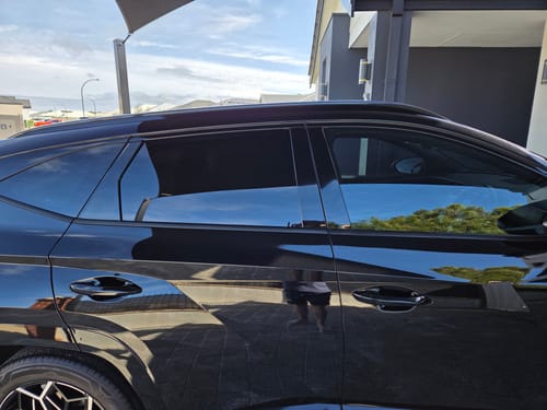 Customer photo review of Rear Side Windows Click Shades for Hyundai Tucson 2021 - 2026