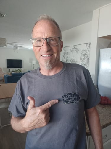 Customer photo review of "OIL SPILL" Tee