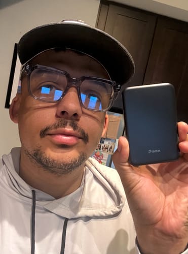 Customer photo review of SolidSafe™ Air 5K Solid-State Qi2 Power Bank w/Titanium Enclosure