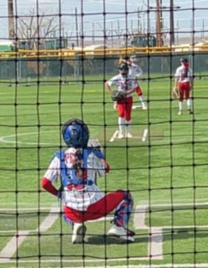 Customer photo review of NEO Softball Fielder's Mask