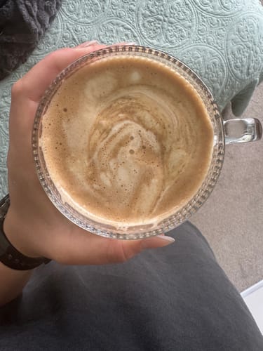 Customer photo review of Chocolate Bone Broth Powder