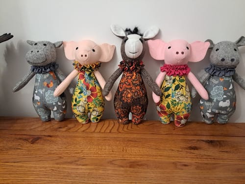 Customer photo review of Hippo Cuddle Doll FREE PATTERN