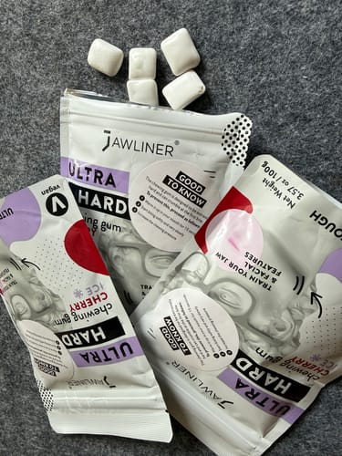 Customer photo review of JAWLINER® Fitness Chewing Gum