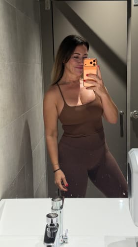 Customer photo review of The Lily Belle Sports Bra Flared Leggings 2-Piece Set