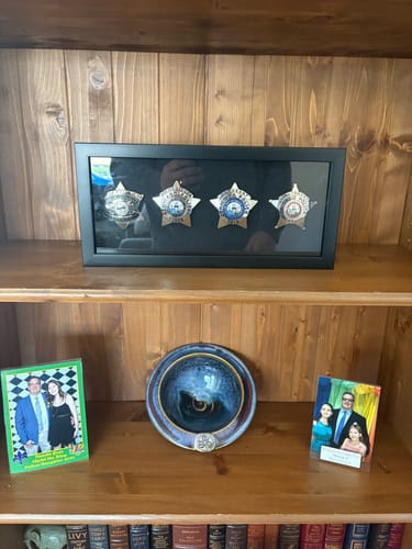 Customer photo review of CPD Chicago Police Officer Badge Exact Replica Customizable Number
