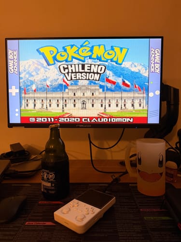 Reseña con foto de un cliente sobre Consola Retro Anbernic RG35XX Pro