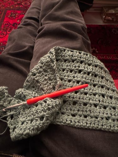 Customer photo review of CROCHET KIT LUNA TOP