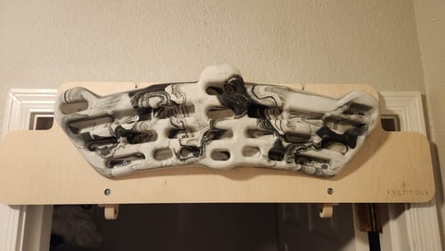 Customer photo review of Hangboard Doorway Mount