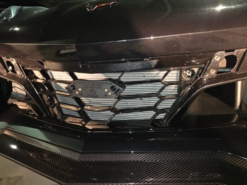 Customer photo review of Chevrolet C8 ZO6 Corvette 2023-Current - OEM Plinth Delete Kit (FRONT)