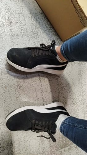 Customer photo review of Puma Safety Iconic Low Suede Safety Shoe S1PL Black/White
