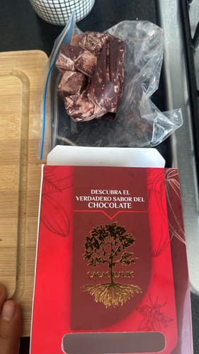 Customer photo review of Cacao puro en pastilla