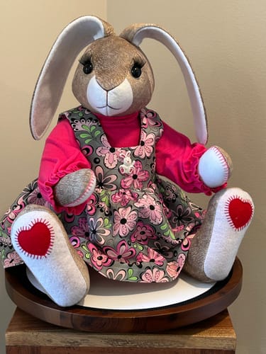 Customer photo review of Memory Bunny PDF Pattern