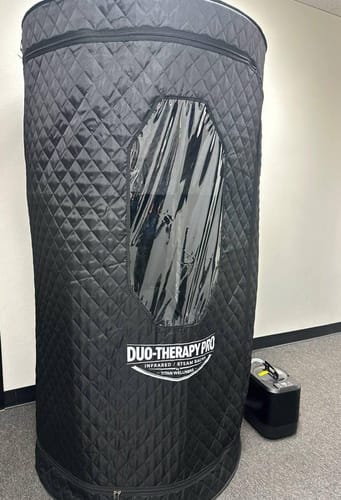Customer photo review of Sauna Duo-Therapy Pro® — 2-in-1: Infrared Heat Mode or Steam Mode