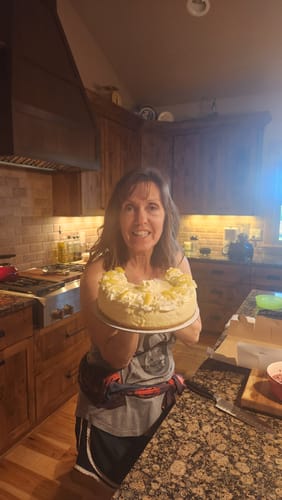 Customer photo review of Lemon Cheesecake