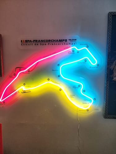 Customer photo review of Circuit De Spa-Francorchamps Neon Race Track